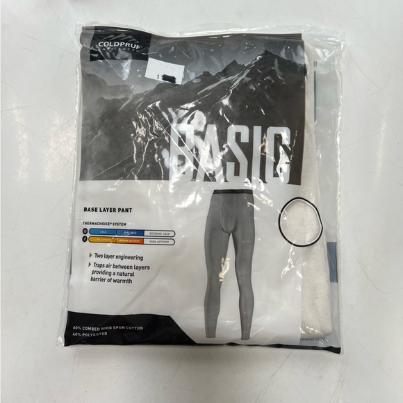Coldpruf men’s white basic layer crew top and pants NWT M L66-38 - Picture 4 of 5